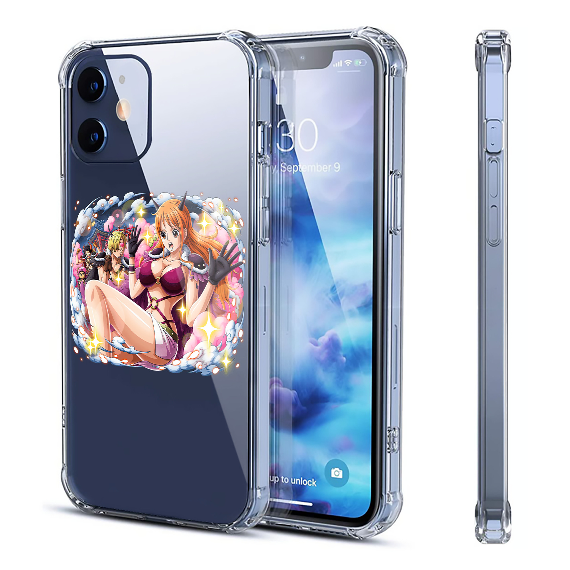（画像用） ワンピース ナミ ONE PIECE Nami 【iPhone 12シリーズ対応】透明スマホケース（クリアソフトケース）